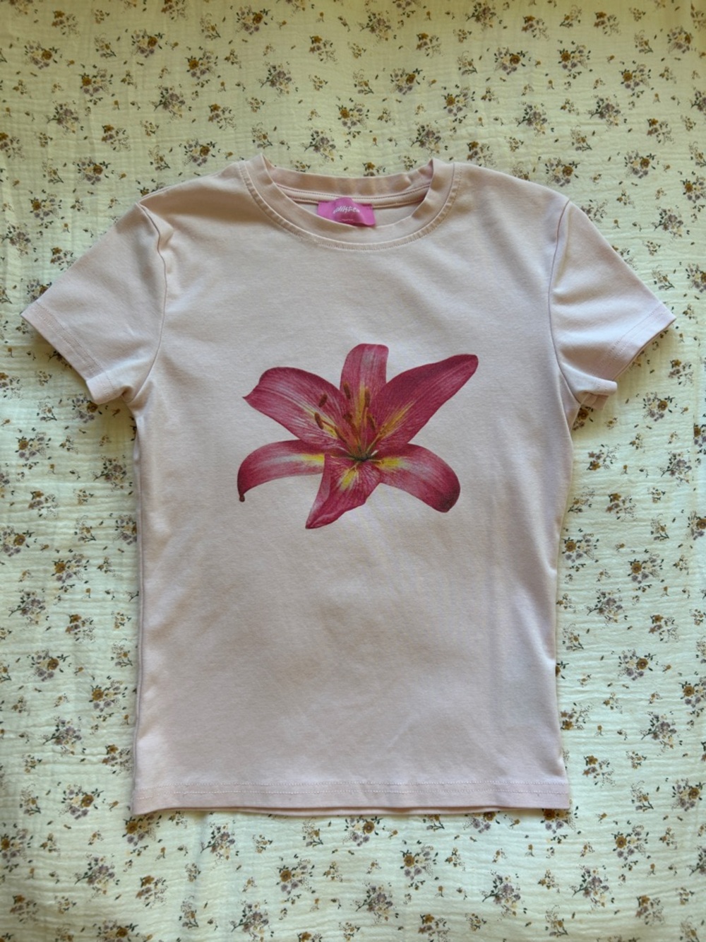 Edikted Daylily Pink T-shirt